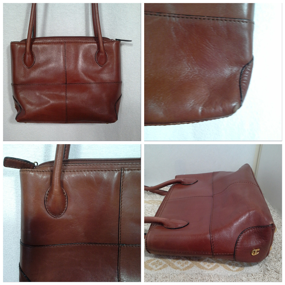 Etienne Aigner shoulder bag Red brown 11x8x3 - Picture 7 of 8